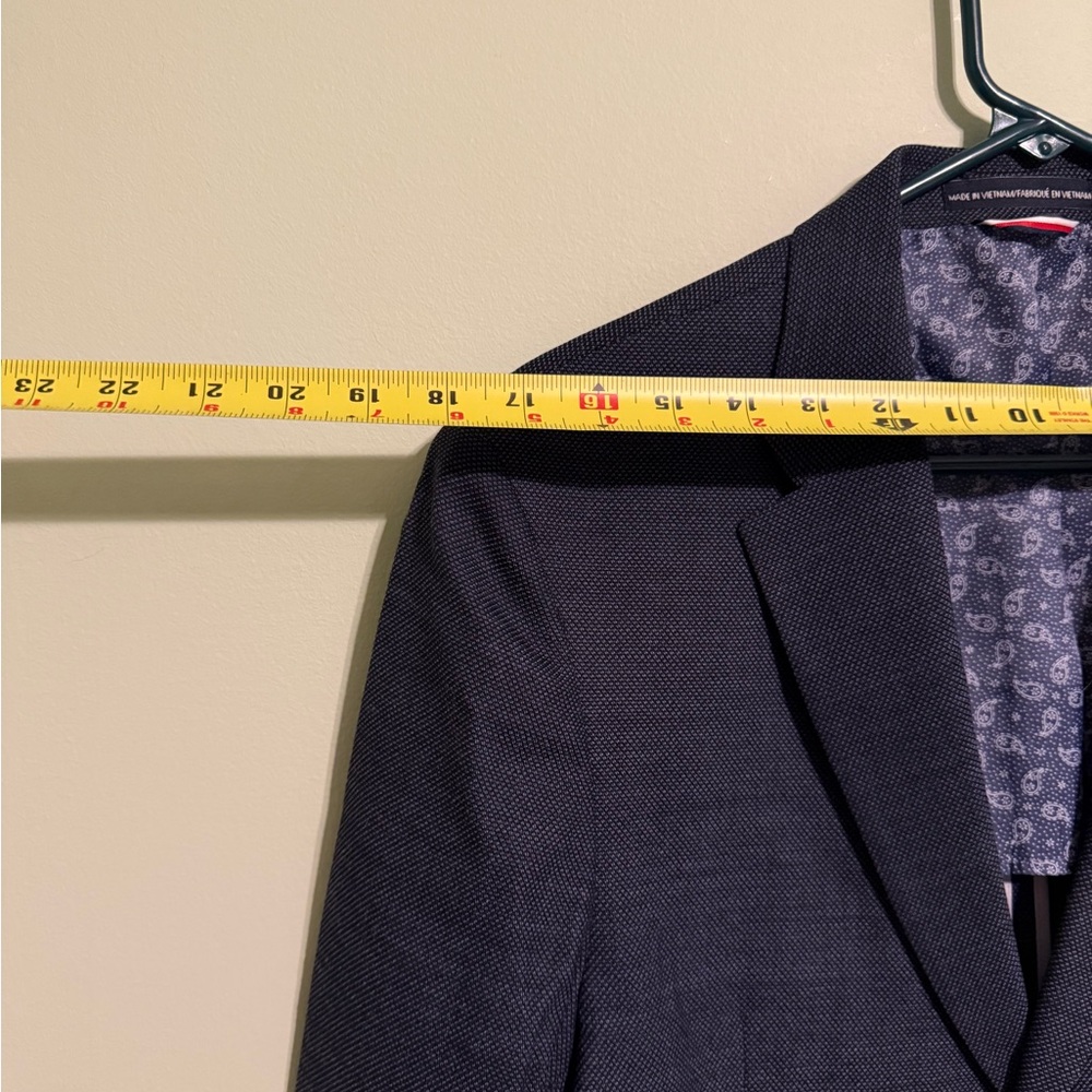 Classic Blue Sport Coat with Notched Lapel - Picture 2 of 3